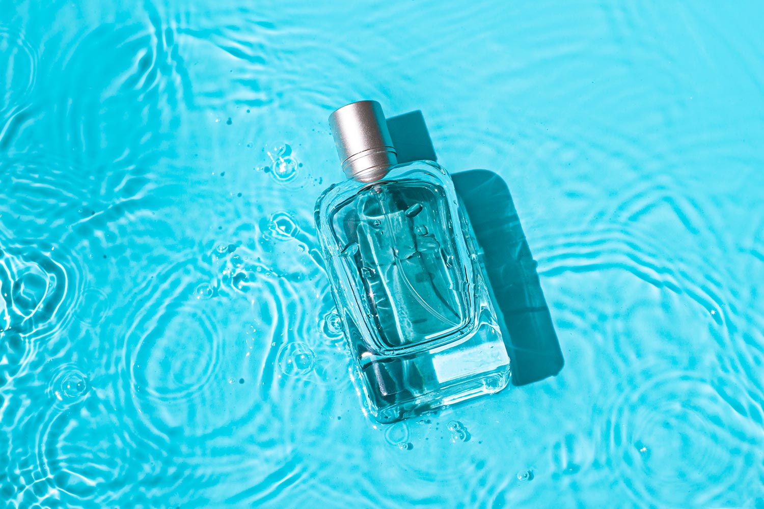 Bottle of Purfume in Water